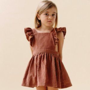 Daughter Dusk Pinafore in Rose Cord